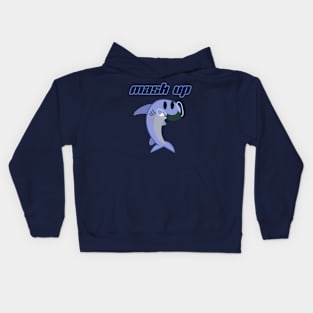 Mask Up Shark Kids Hoodie